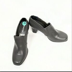 Rialto Nora Heeled Shoe Booties In Grey 8.5